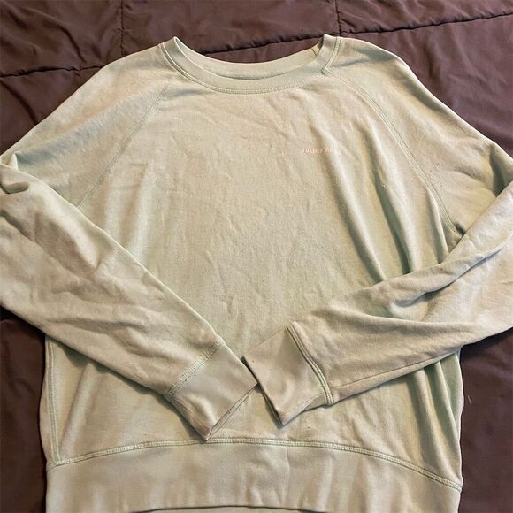Ivory Ella Unisex Crewneck Sweatshirt Green Size M Long Sleeve - Picture 2 of 4
